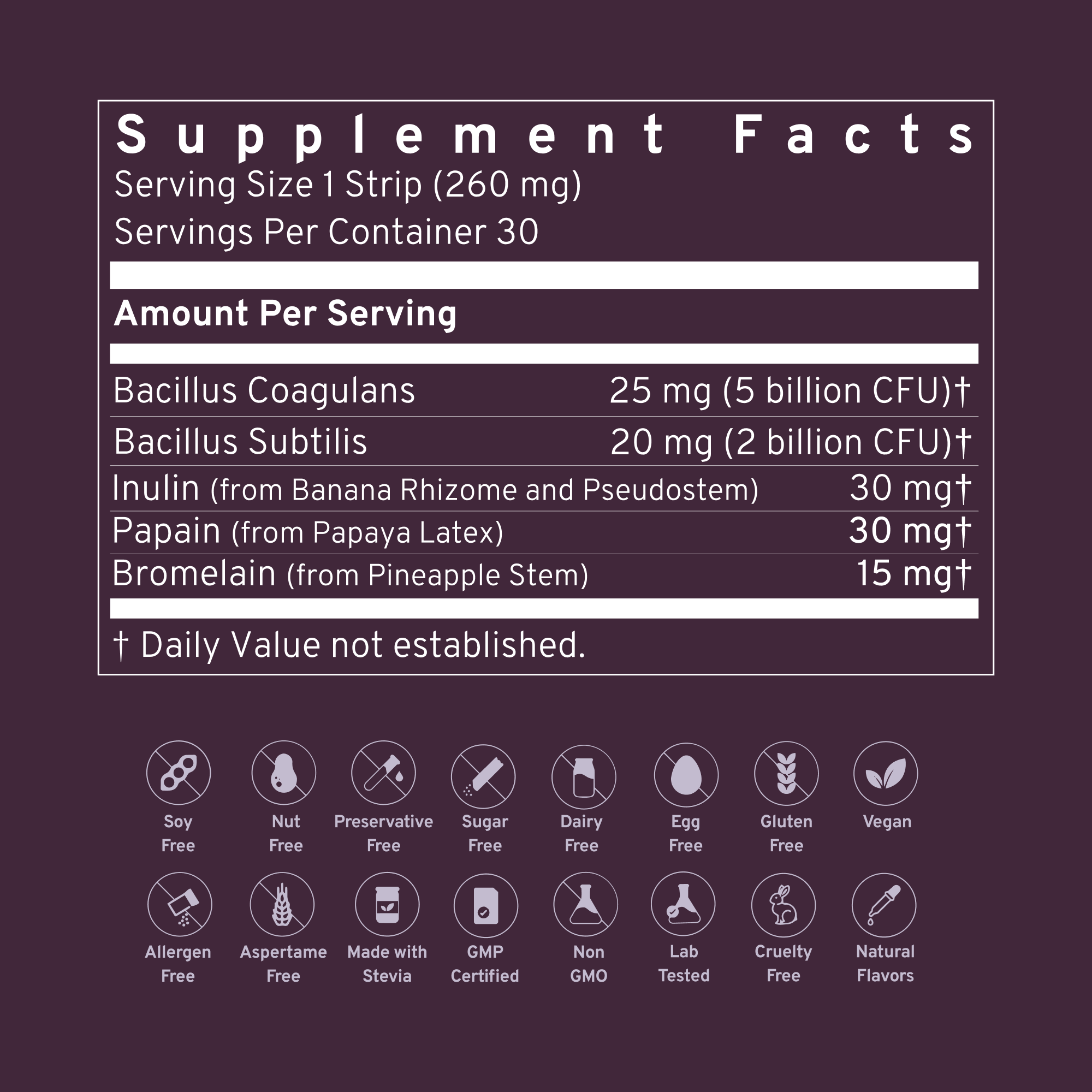 Digest Probiotic Strip